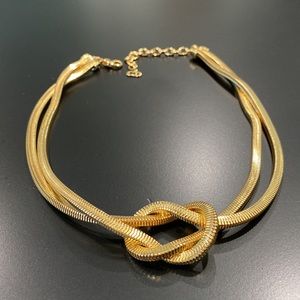 Authentic Vintage Christian Dior Knot Chain Necklace